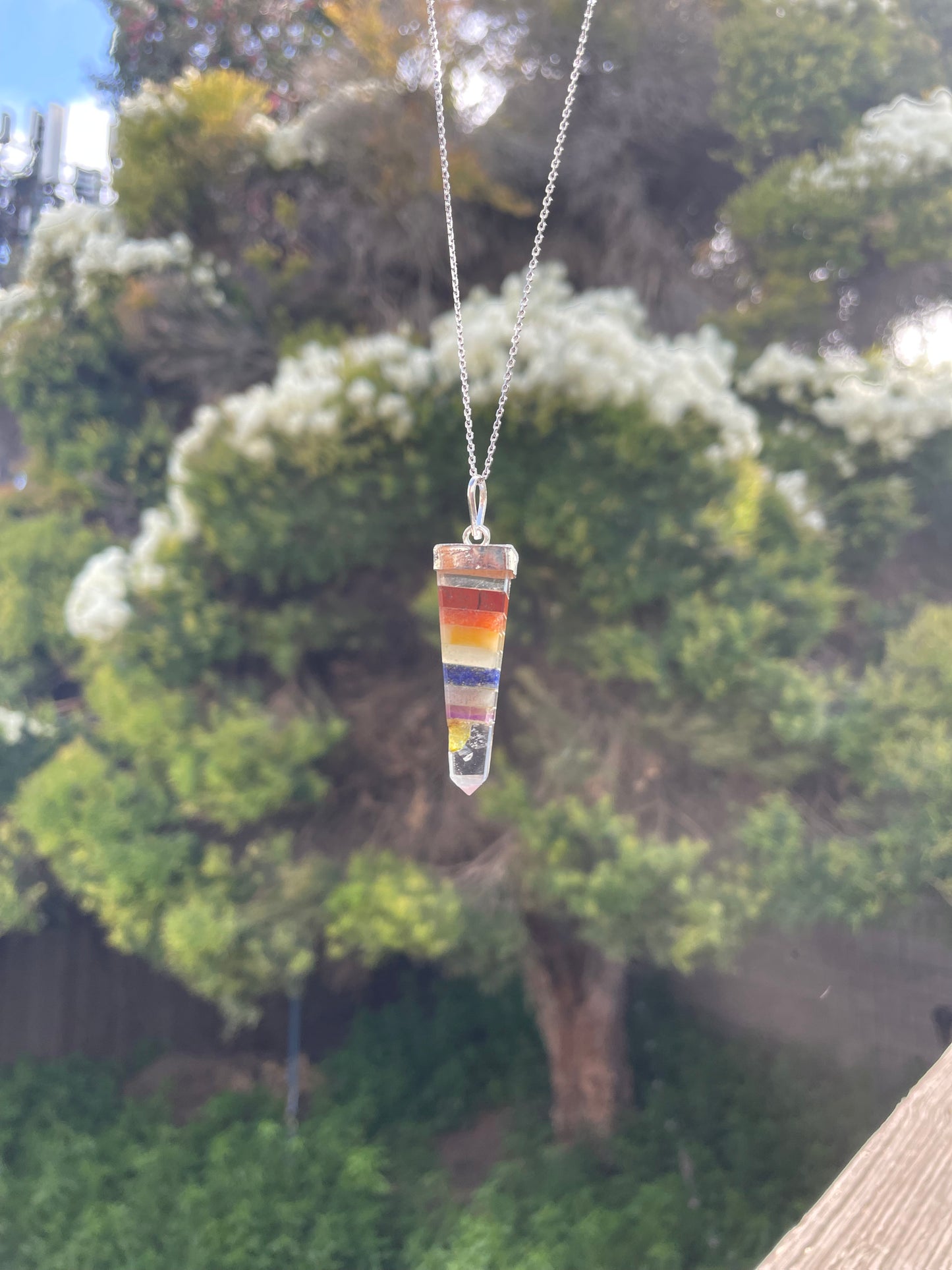 Chakra Pointed Tower Necklace