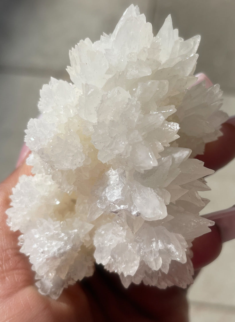 White Aragonite Crystal