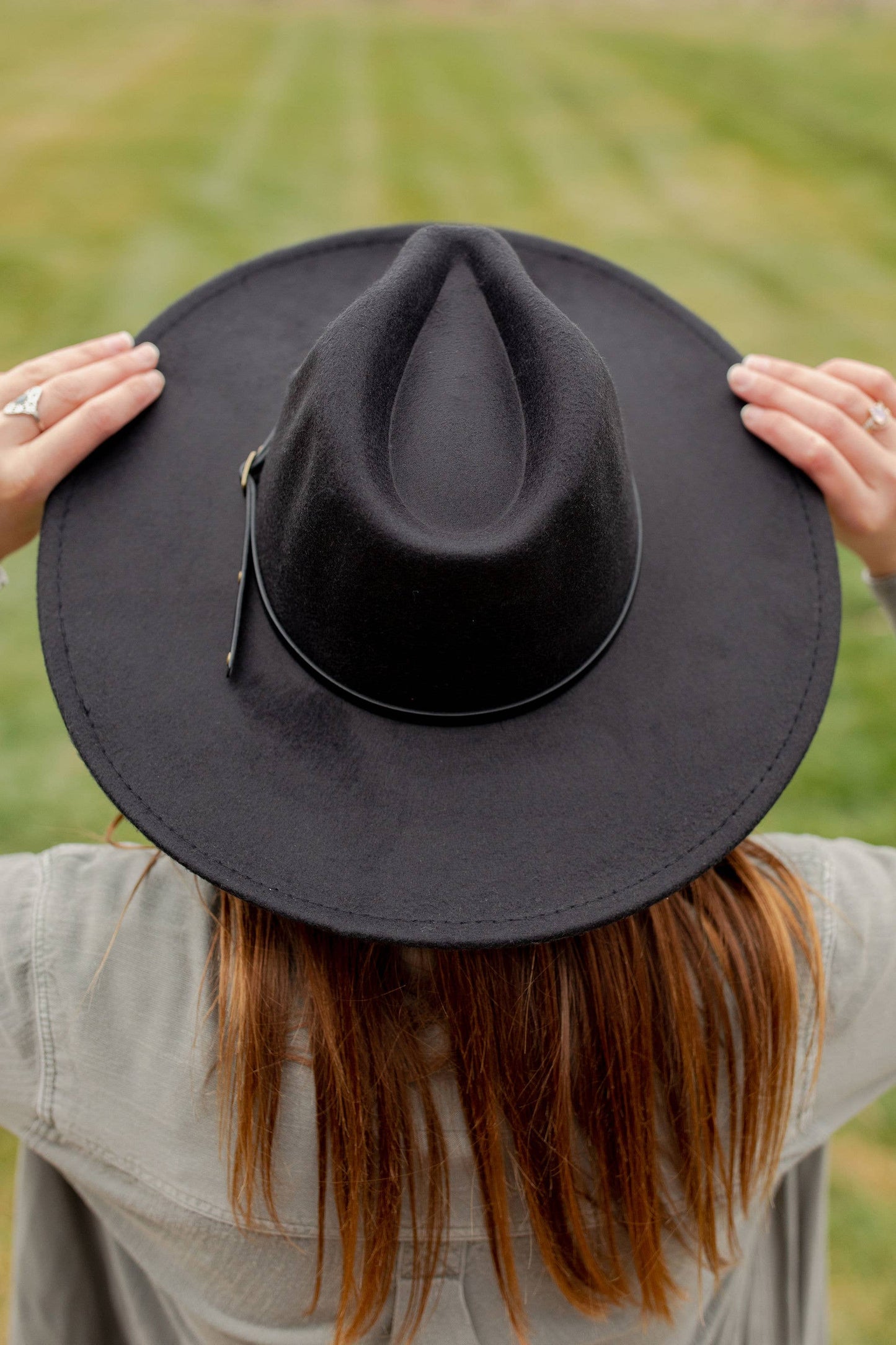 Wide Brim Hat - Black