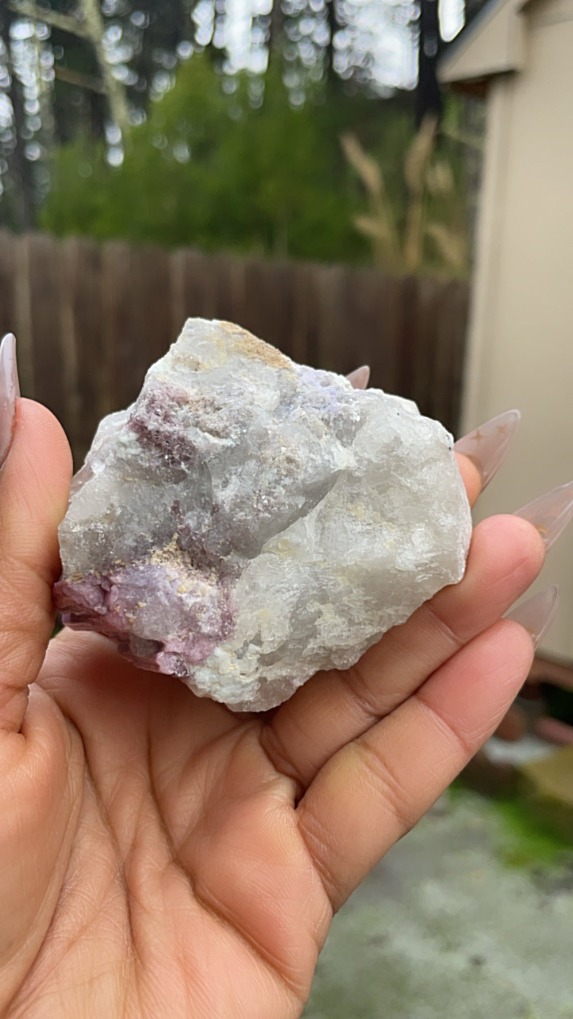 Pink & Blue Tourmaline with Lepidolite