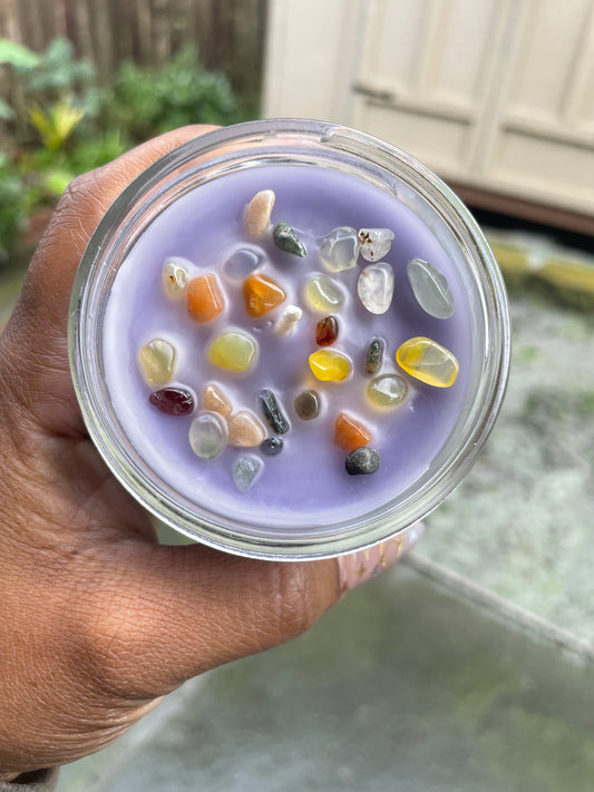 Baby Rainbow Chakra Candle