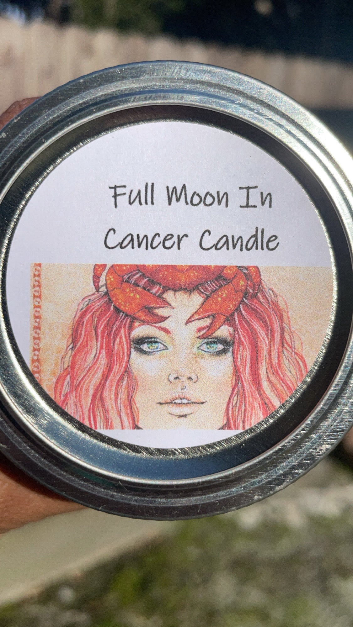 Full Moon In Cancer Intention Candle