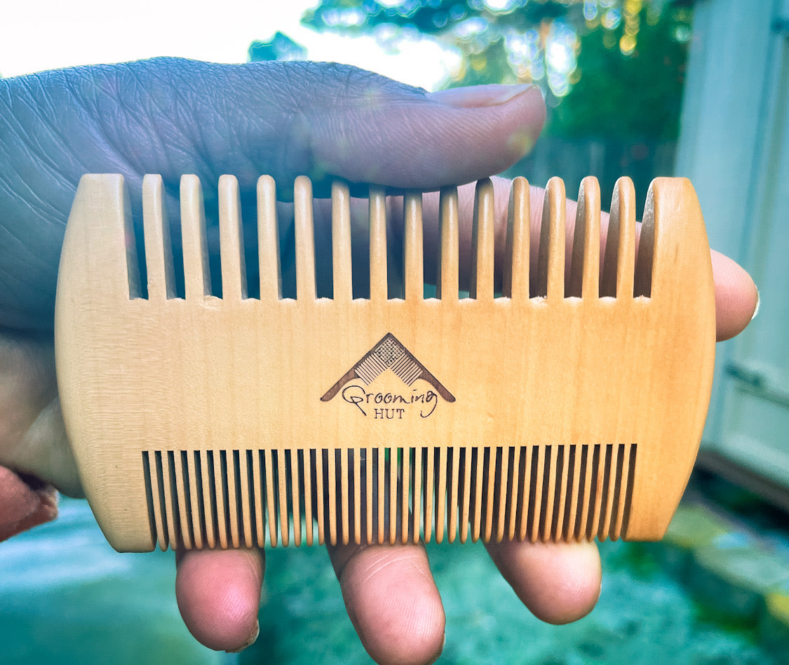 Beard Brush & Beard Comb - All-Natural Wood