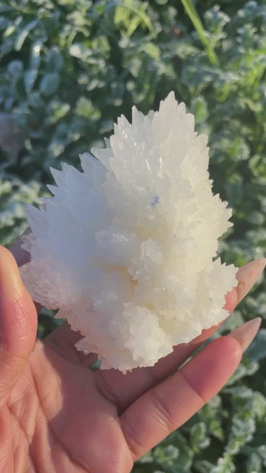 White Aragonite Crystal